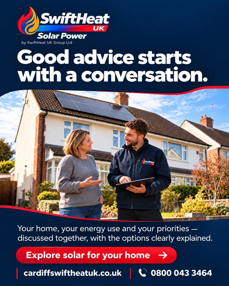 Good advice starts with a conversation about your home, energy use and priorities. Call 0800 043 3464.